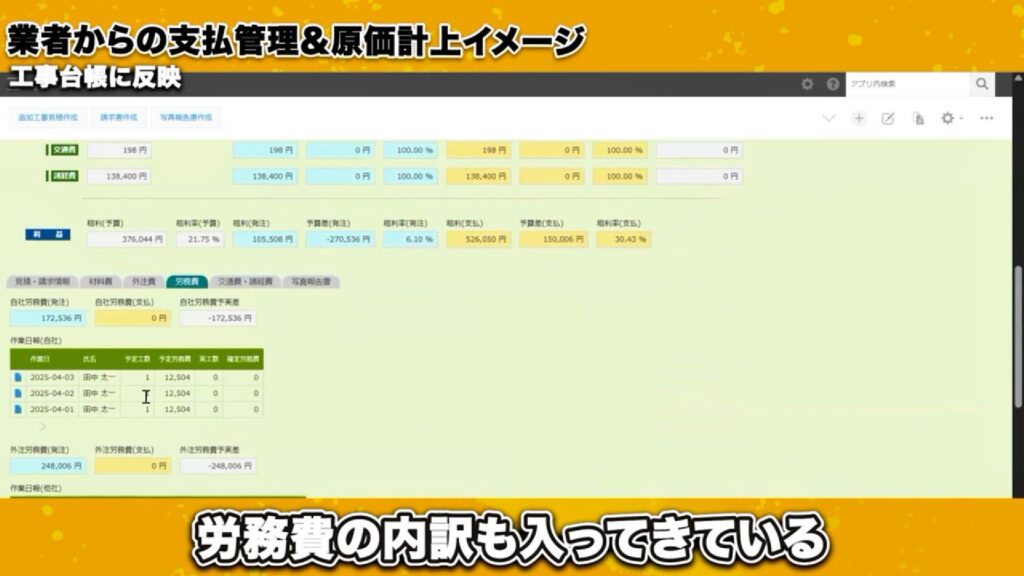 日報はもう不要!出面表入力で労務費管理を劇的に効率化