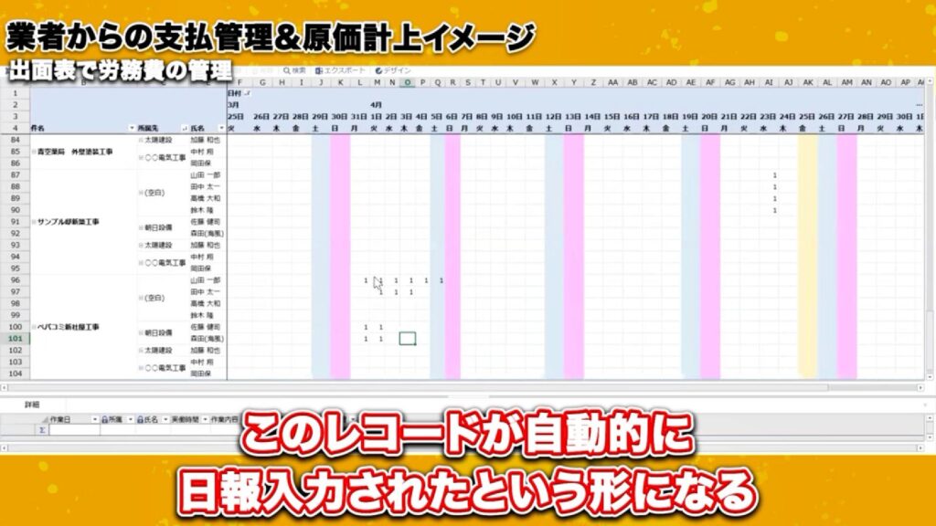 日報はもう不要!出面表入力で労務費管理を劇的に効率化