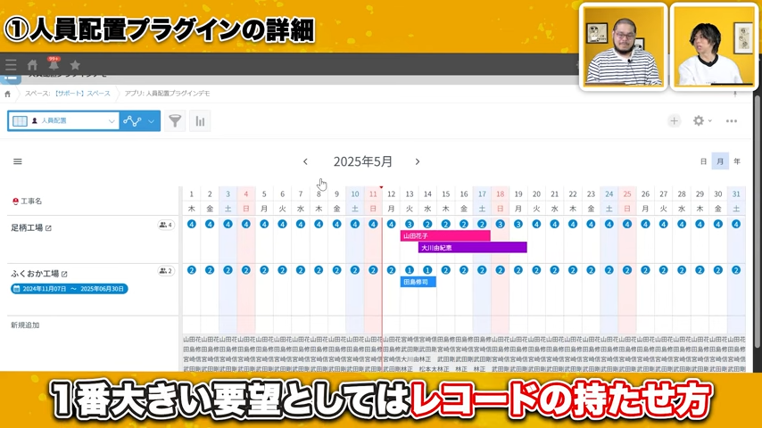 日別・人別でのレコード管理への変更