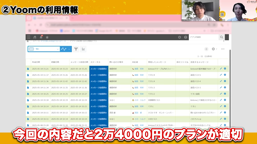 Yoomの料金体系とkintone連携における適用範囲