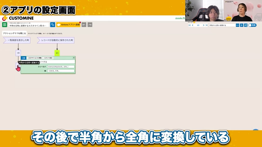 変換設定の具体的な仕組み(アクションの動作)