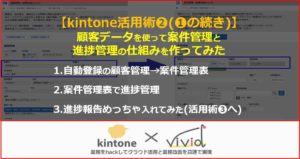 【快適】kintoneに登録された顧客データを使って案件管理してみた