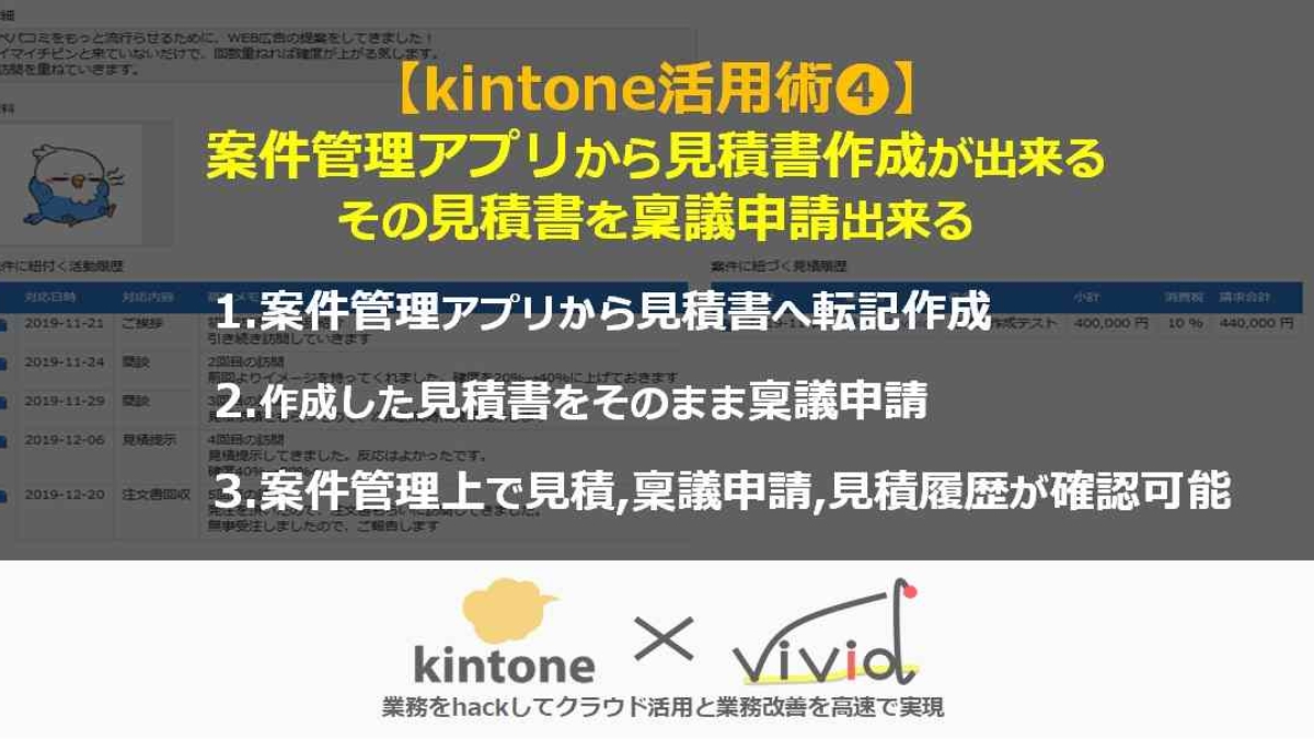 kintoneの案件管理から見積書作成して一元管理してみた | ペパコミ