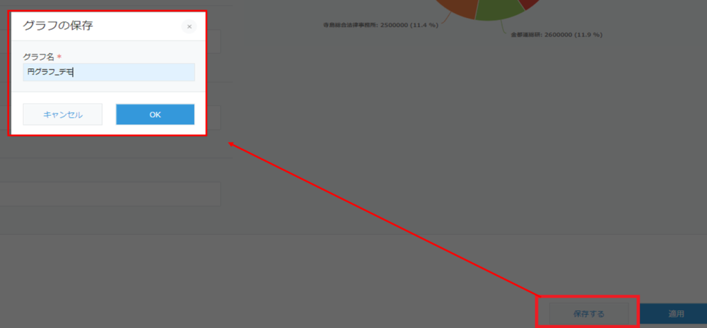 キントーンのデータを円グラフで集計してみた