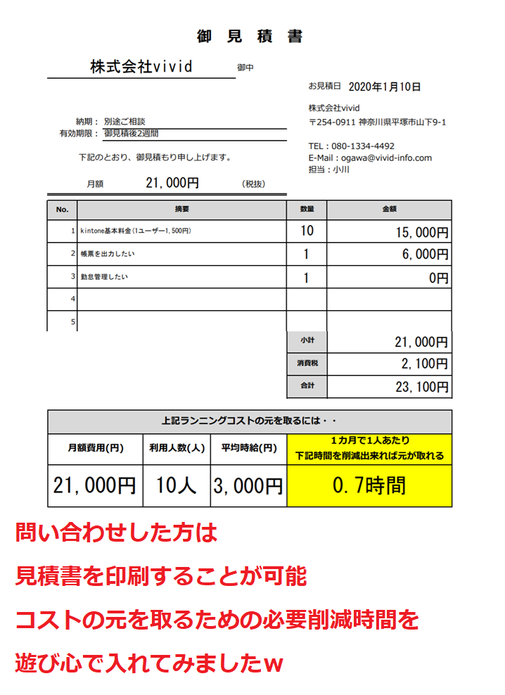 kintoneならホームページ上で見積書の自動作成？！【動画】 | ペパコミ 