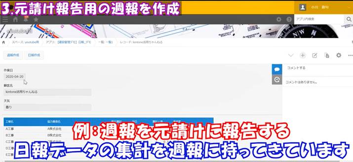 建設現場の日報・工程管理はkintone(キントーン)で