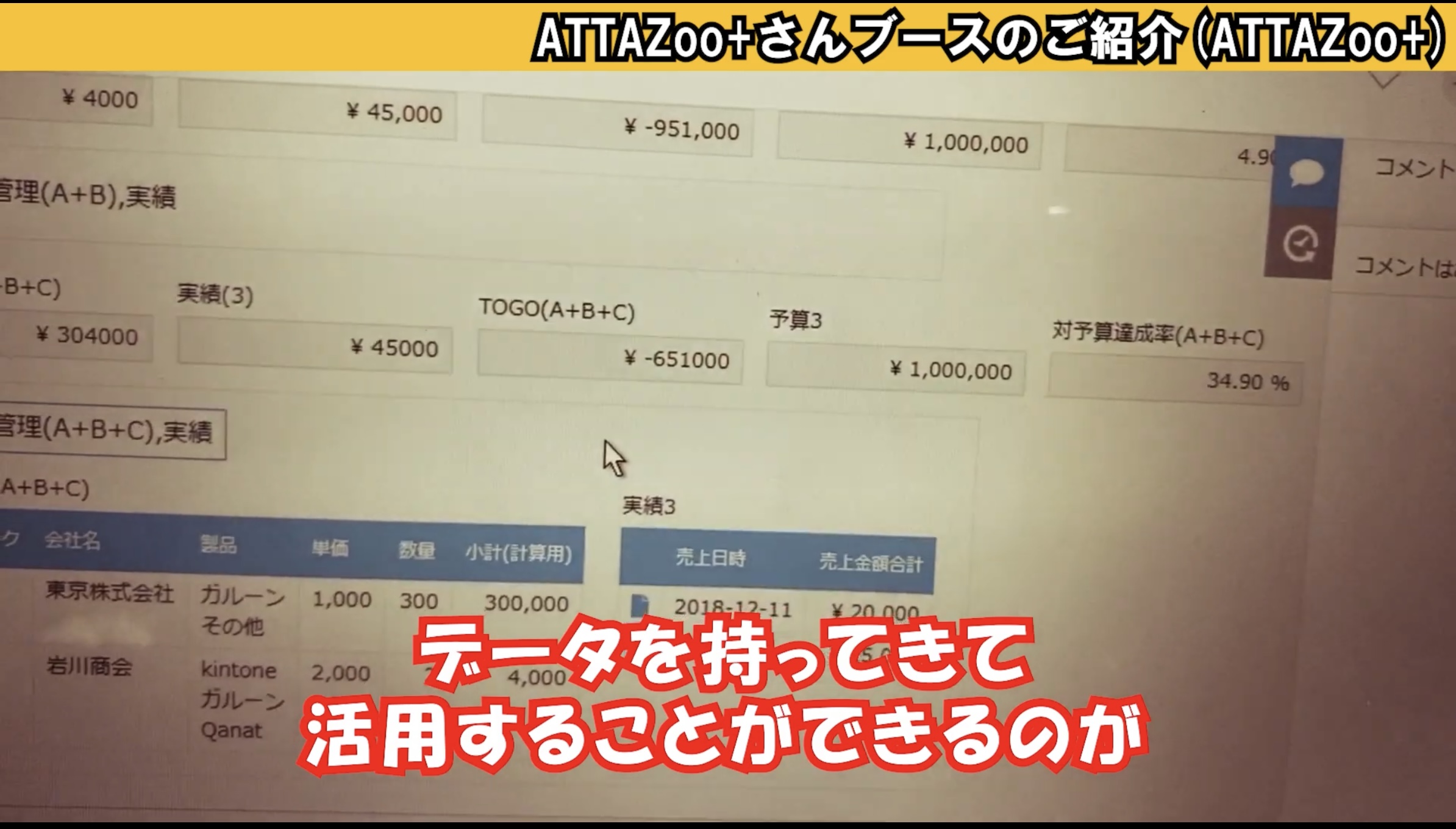 集計サポートデータ活用