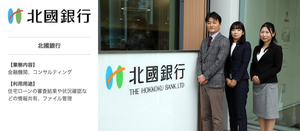 北國銀行|全行の業務効率化としてフル活用
