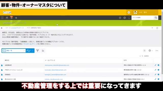 kintoneで不動産関連情報を一元管理する機能と活用法