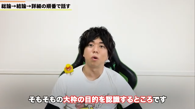 目的や概要を説明する