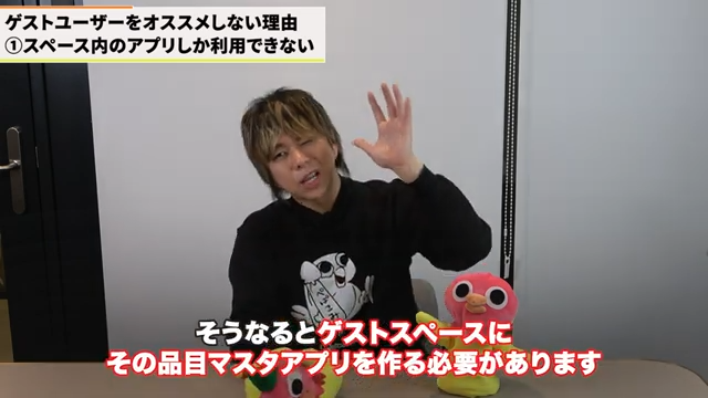 スペース内アプリ利用の制限