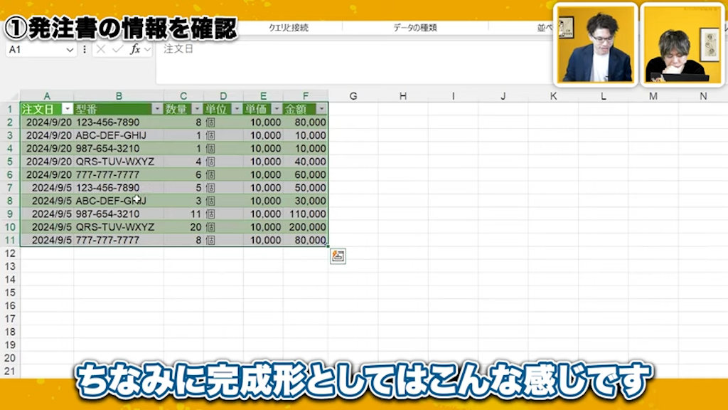 データの変換と項目の選択