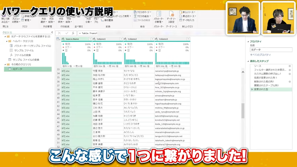 データの変換操作