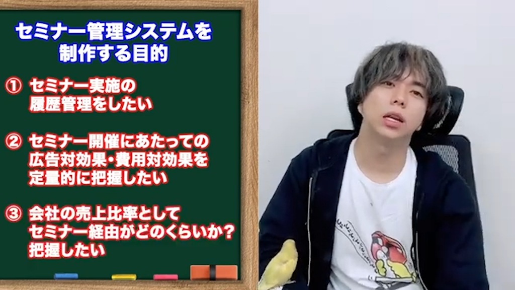 kintoneセミナー管理システムの構築目的