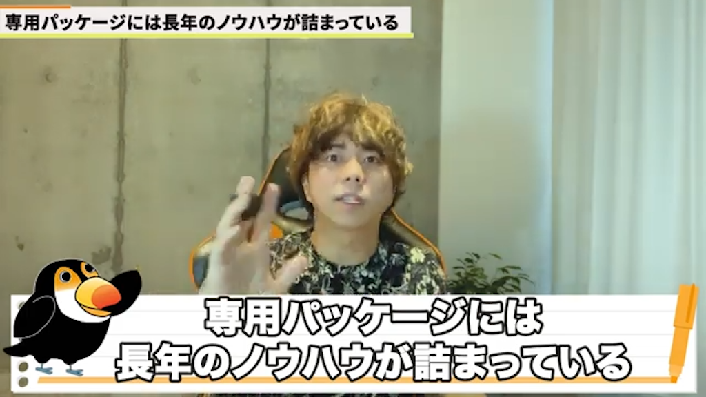 専門パッケージシステムが持つ特性