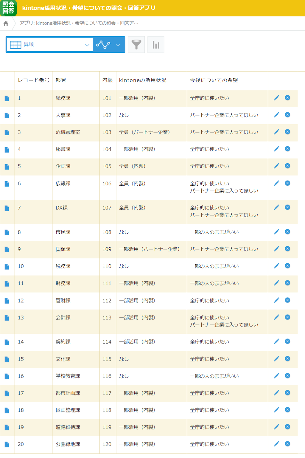 自治体向け】kintone・FormBridge・kViewerで照会・回答システム