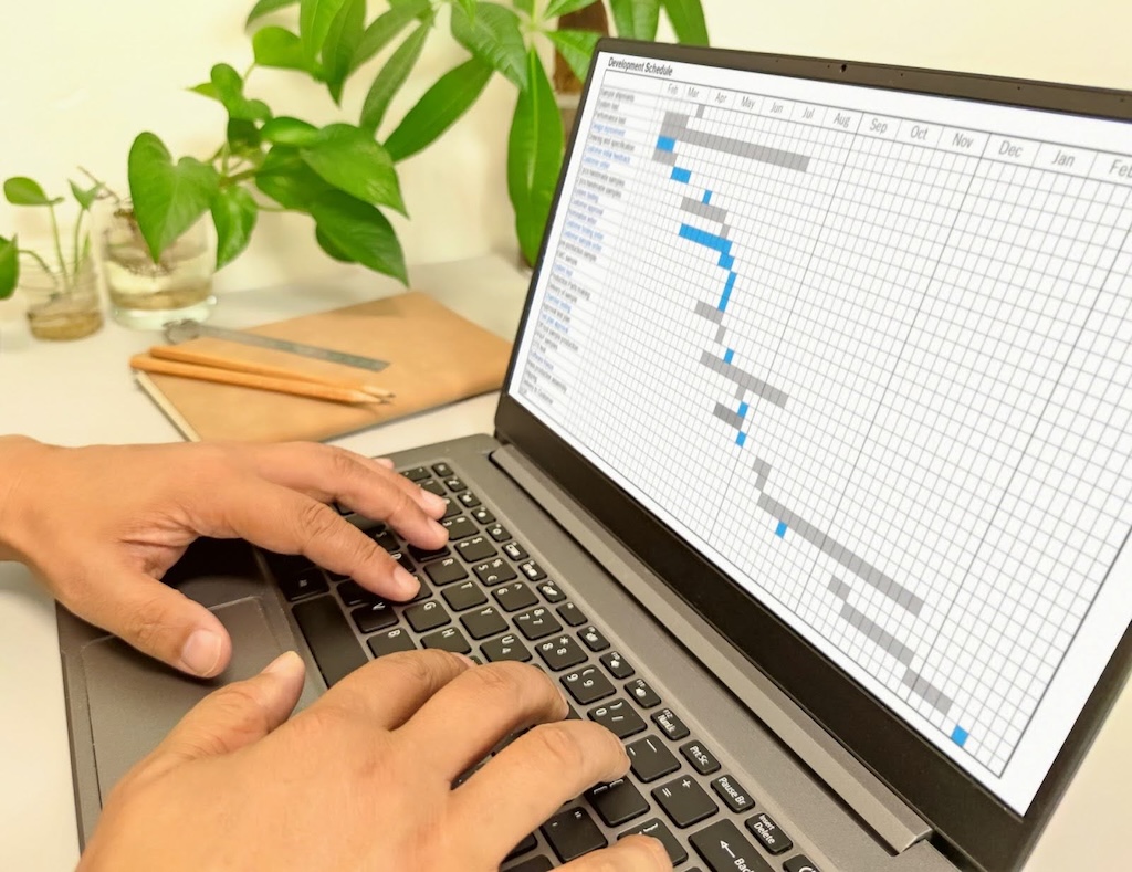 Excelでガントチャートを作る方法【4STEP】
