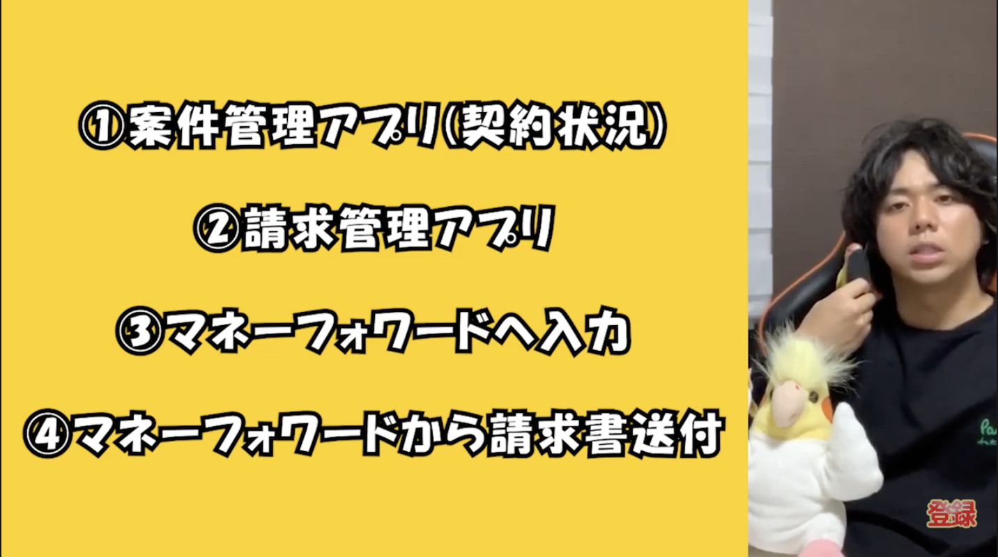 マネフォ請求書流れ